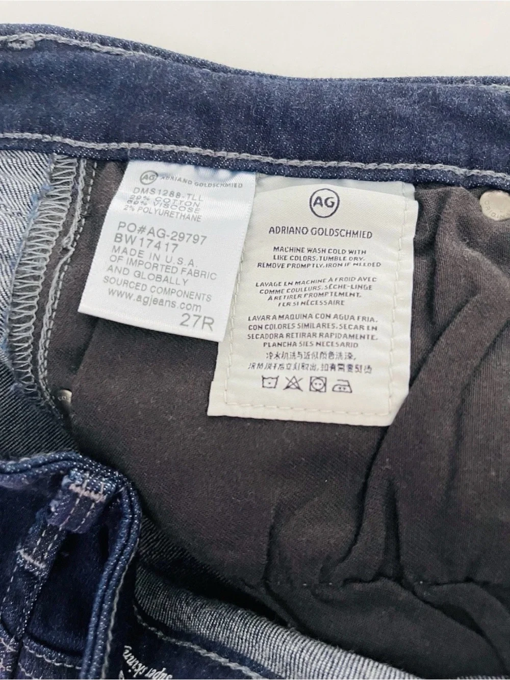 AG The Legging Super Skinny Denim Size 27 - Picture 7 of 9
